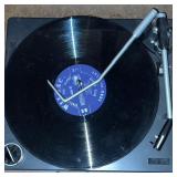 Vintage Magnavox Wood Console Stereo Cabinet with Radio and Turntable