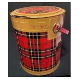 Wicker Accent Chair with Wear and Vintage Scotch Kooler