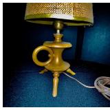Collection of 4 Vintage Table and Floor Lamps with Assorted Shades