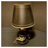 Collection of 4 Vintage Table and Floor Lamps with Assorted Shades