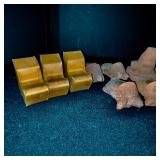 Collection of 12 Decorative Cast Stone and Metal Animal Figurines