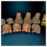 Collection of 12 Decorative Cast Stone and Metal Animal Figurines