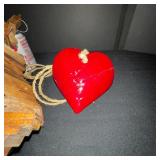 Vintage Washboard, Bag of Clothespins, Wooden Whirligig, Heart Wall Decor, and Mesh Sweater Dryer Set