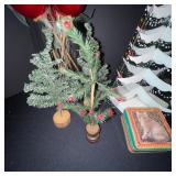 Holiday Decor Collection with Artificial Trees, Tin, and Ornaments