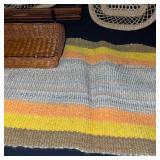 Kitchen Basket and Bread Pan Set with Woven Table Runner