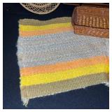 Kitchen Basket and Bread Pan Set with Woven Table Runner