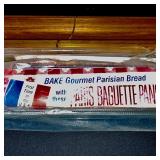 Kitchen Basket and Bread Pan Set with Woven Table Runner