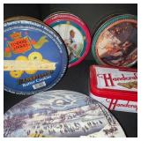 Collection of 13 Decorative Holiday and Collectible Tin Containers