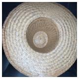 Collection of 3 Straw Hats and 2 Woven Hand Fans