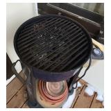 Patio Pro Char-Griller Charcoal Grill with Clay Saucers