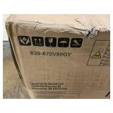 HOMCOM 3-in-1 Convertible Chair Bed, Multi-Functional Single Sofa Bed, Pull Out Sleeper Chair with Adjustable Backrest, Pillow, and Pockets, Gray