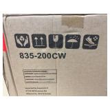 HOMCOM Bar Stools Set of 2, Upholstered Bar Height Kitchen Stools with Build-in Footrest, Solid Wood Legs, Beige