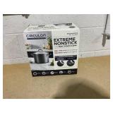 Circulon A1 Series with ScratchDefense Technology 8qt Nonstick Induction Wide Stockpot with Lid Graphite: Large Cooking Pot, Dishwasher-Safe