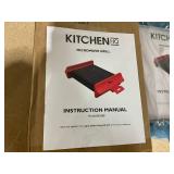 LOT OF 3 Kitchen HQ Rectangular Microwave Grill Teal