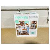 Ingenuity Deluxe Learn-to-Dine Feeding Seat, Ages 6 Months to 3 Years, Orange and Teal