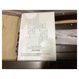 Costway JV13459CF-24 24 in. Counter Height Swivel Bar Stools with Back & Solid Rubber Frame, Cappuccino - Set of 2