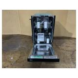 Midea 18-in Front Control Built-in Dishwasher ( Black ) , 52-Decibel (Transit Damage)