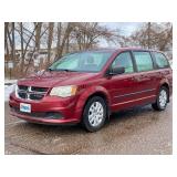 2015 DODGE GRAND CARAVAN AMERICAN VALUE PACKAGE *No Accidents* (NO RESERVE)