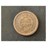 1850 Braided Hair Cent