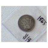 1865 Three Cent Nickel