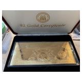 22K Gold 1899 $2 Dollar Gold Certificate