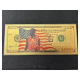24K Gold Foil $100 Dollar Note