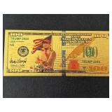 24K Gold Foil $100 Dollar Note Trump