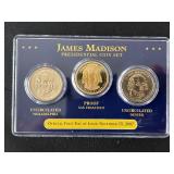 James Madison Presidential Coin Set