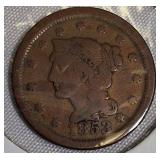 1853 Braided Hair Large Cent