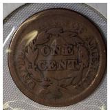 1853 Braided Hair Large Cent