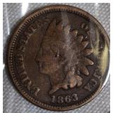 1882 & 1863 Indian Head Small Cent