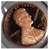 2012-S Lincoln Cent Proof, 2014-S Lincoln Cent Proof, 2016-S Lincoln Cent Proof, and 2017-S Lincoln Cent Proof.