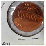 1982 UNC Small Copper Dated Lincoln Cent Proof, 1964, 1961, and 1963 Lincoln Cent Proofs