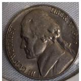 1955 D/S Jefferson Nickel, 1956 FS Jefferson Nickel, 1962 Jefferson Nickel, and 1964 D FS Jefferson Nickel.