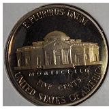 1992-S Jefferson Proof Nickel, 1993-S Proof Clad Nickel, 1994-S Proof Clad Nickel, and 1995-S Proof Clad Nickel.