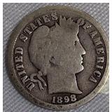 1898 Barber Dime