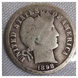 1898 Barber Dime