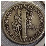 1923 -1938 Mercury Dimes