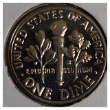 1974-1977 S Minted Proof Roosevelt Clad Dimes