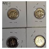 The following years featured S-minted Roosevelt clad dime proofs: 1978, 1979, 1981, and 1982.