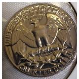 1962, 1968, 1970 - S Mint Clad Washington Proof Quarters and a 1971 Clad Washington Proof Quarter