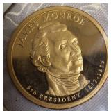 Four 2008 - S Clad Dollar Coins  featuring Jackson ,Martin Van Buren, John Quincy Adams & James Monroe