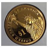 Four 2008 - S Clad Dollar Coins  featuring Jackson ,Martin Van Buren, John Quincy Adams & James Monroe