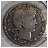 1895-S Barber Half Dollar.