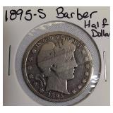 1895-S Barber Half Dollar.