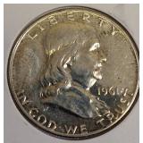 1961 Franklin Proof Half Dollar - Circulated Condition