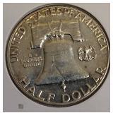 1961 Franklin Proof Half Dollar - Circulated Condition