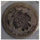 1876-CC Seated Liberty Dime.