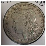 1891 Morgan Silver Dollar