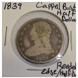 1839 Capped Bust Half Dollar